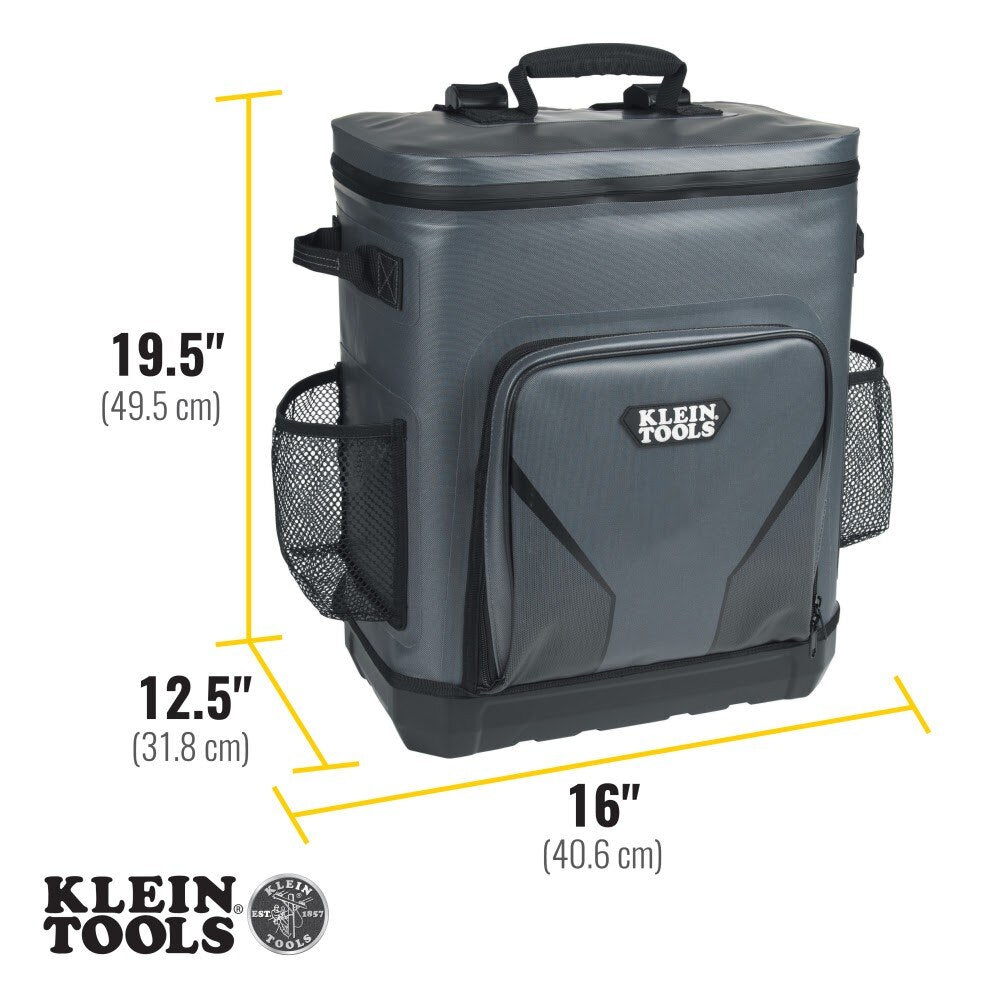 Klein 62810BPCLR Backpack Cooler, Insulated, 30 Can Capacity - 10