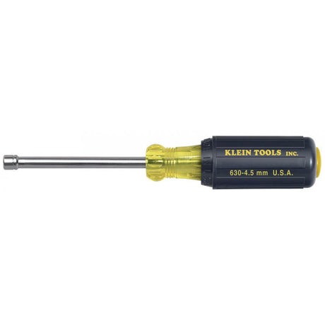 Klein Tools 630-4.5MM 4.5 mm Cushion-Grip Nut Driver 3" Hollow Shaft