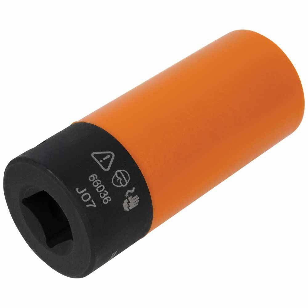 Klein 66033 Coated Socket Set, 12-Point, 6-Piece - 5