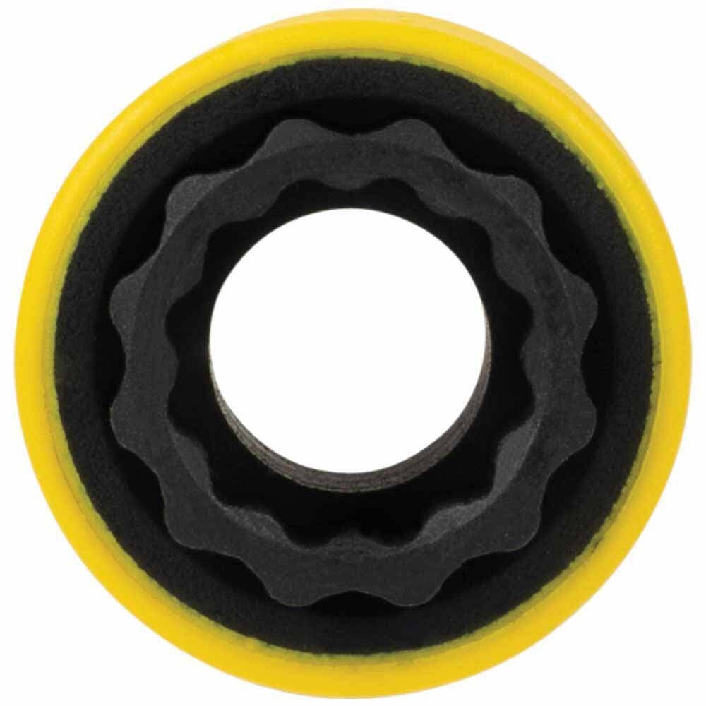 Klein 66033 Coated Socket Set, 12-Point, 6-Piece - 6