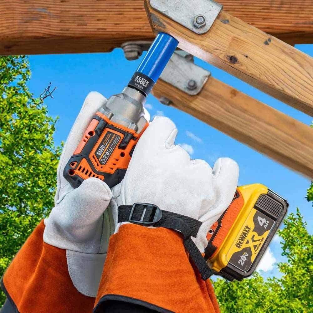 Klein 66033 Coated Socket Set, 12-Point, 6-Piece - 7