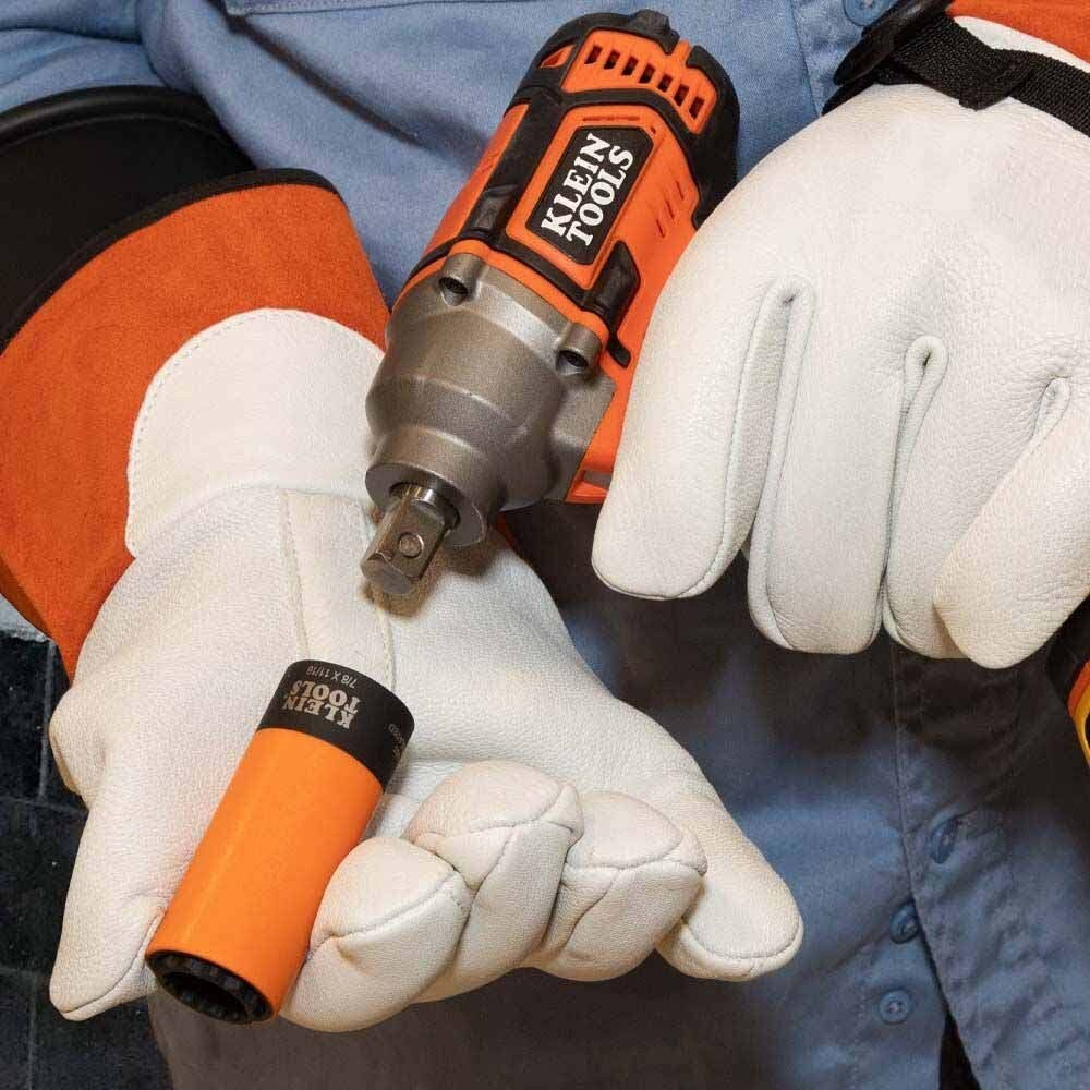 Klein 66033 Coated Socket Set, 12-Point, 6-Piece - 8