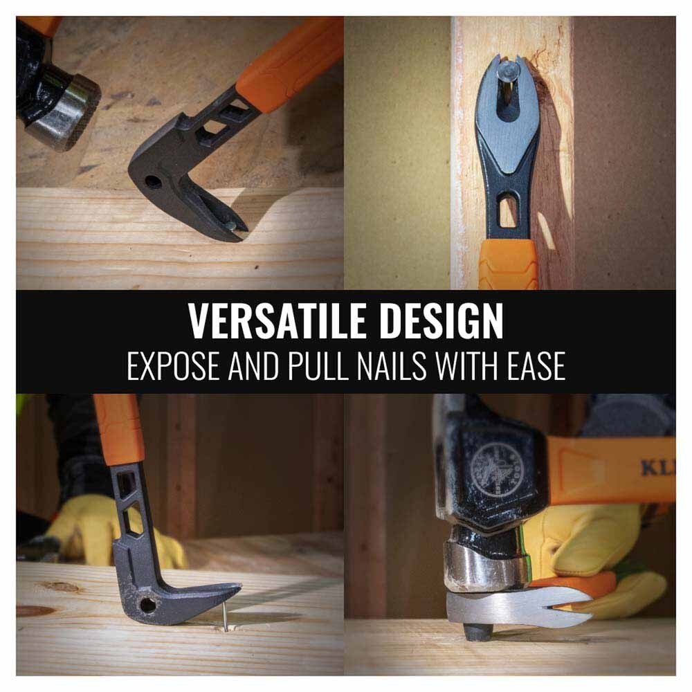 Klein 66091 Nail Puller with Integrated Dimpler, 8-Inch - 8