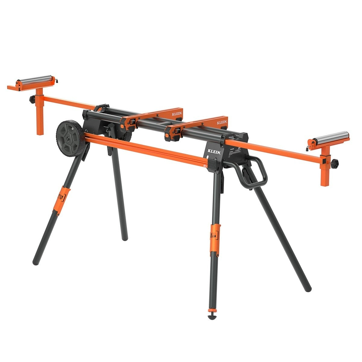 Klein 66184 Adjustable Rolling Miter Saw Stand with Telescoping Arms and 500lb Capacity