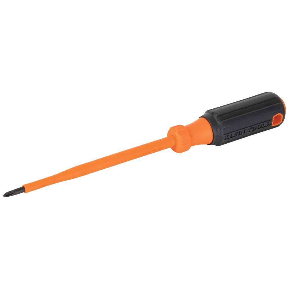 Klein 6856INS Insulated Screwdriver, #1 Phillips Tip, 6" Round Shank - 3