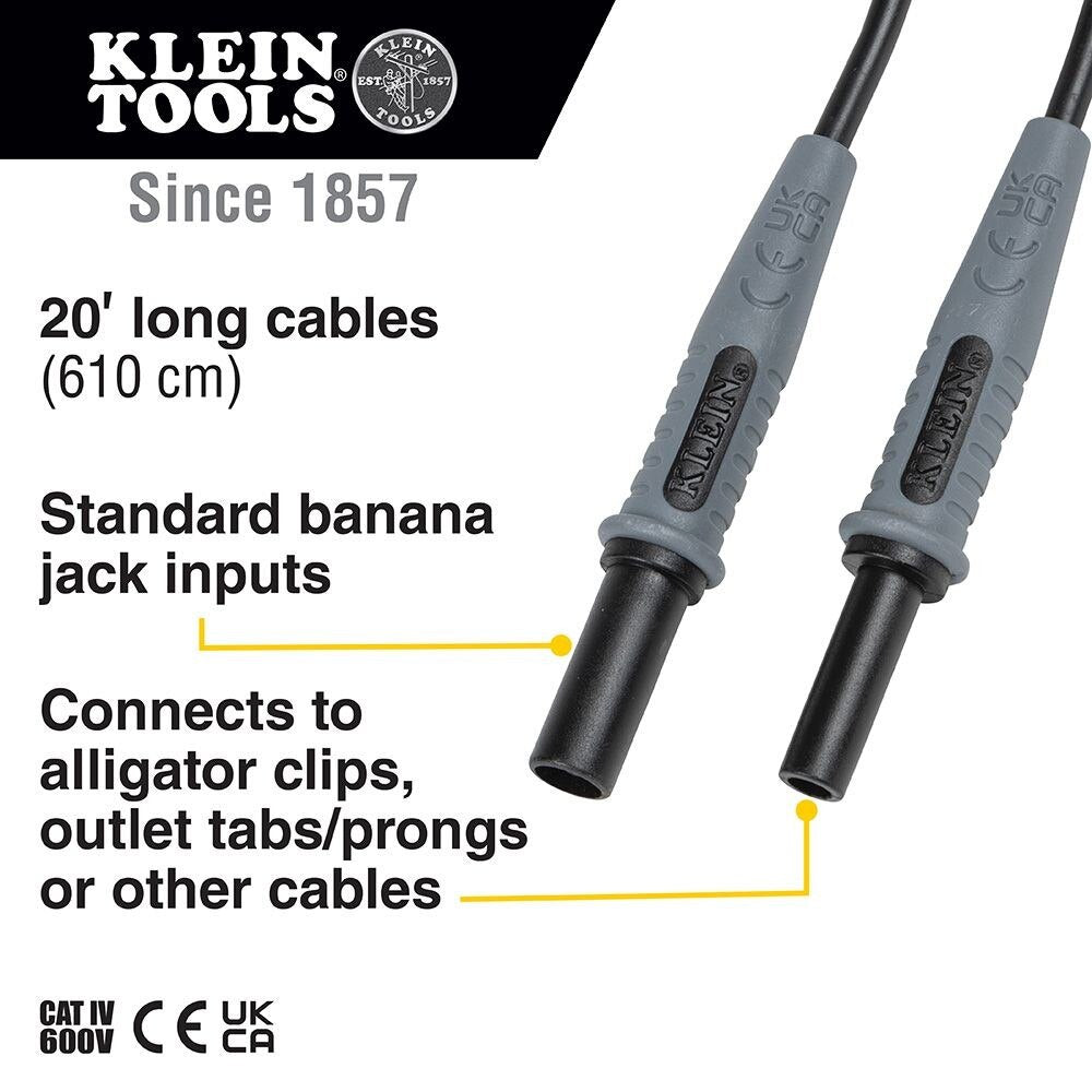 Klein 69358 Lead Adapters, 20' - 2