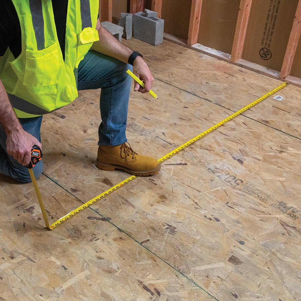 Klein 91616 Tape Measure, 16' Single-Hook - 8