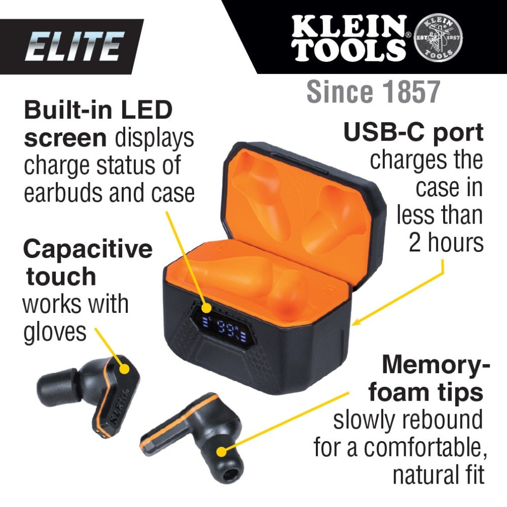 Klein AESEB2 ELITE Bluetooth Jobsite Earbuds - 2