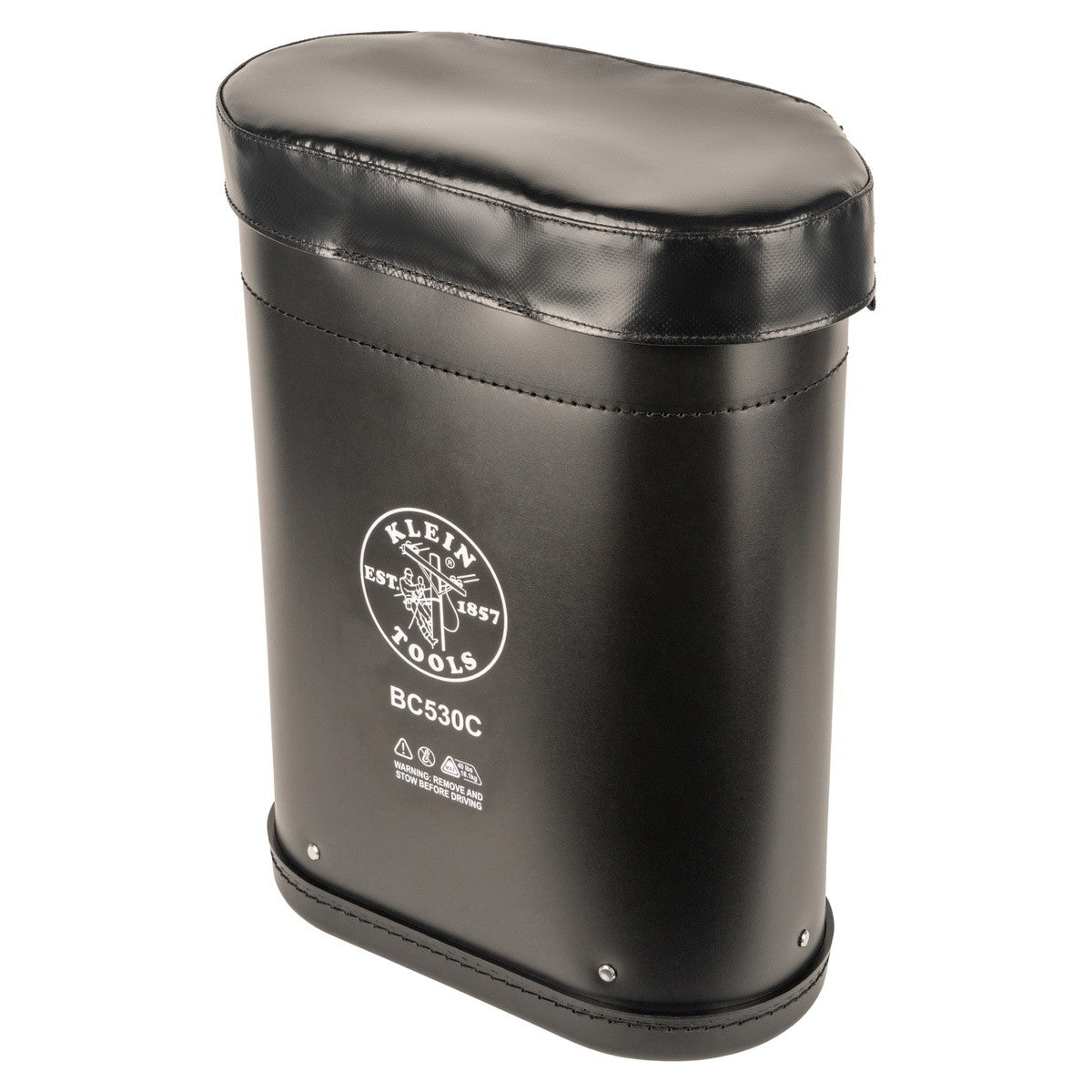 Klein Tools BC530C 20-Inch Deep Oval Bucket for Bucket Work Center Rail System with Vinyl Cover