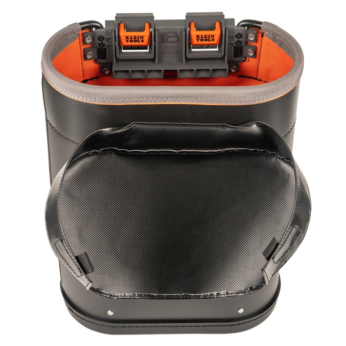 Klein Tools BC530C 20-Inch Deep Oval Bucket for Bucket Work Center Rail System with Vinyl Cover - 3