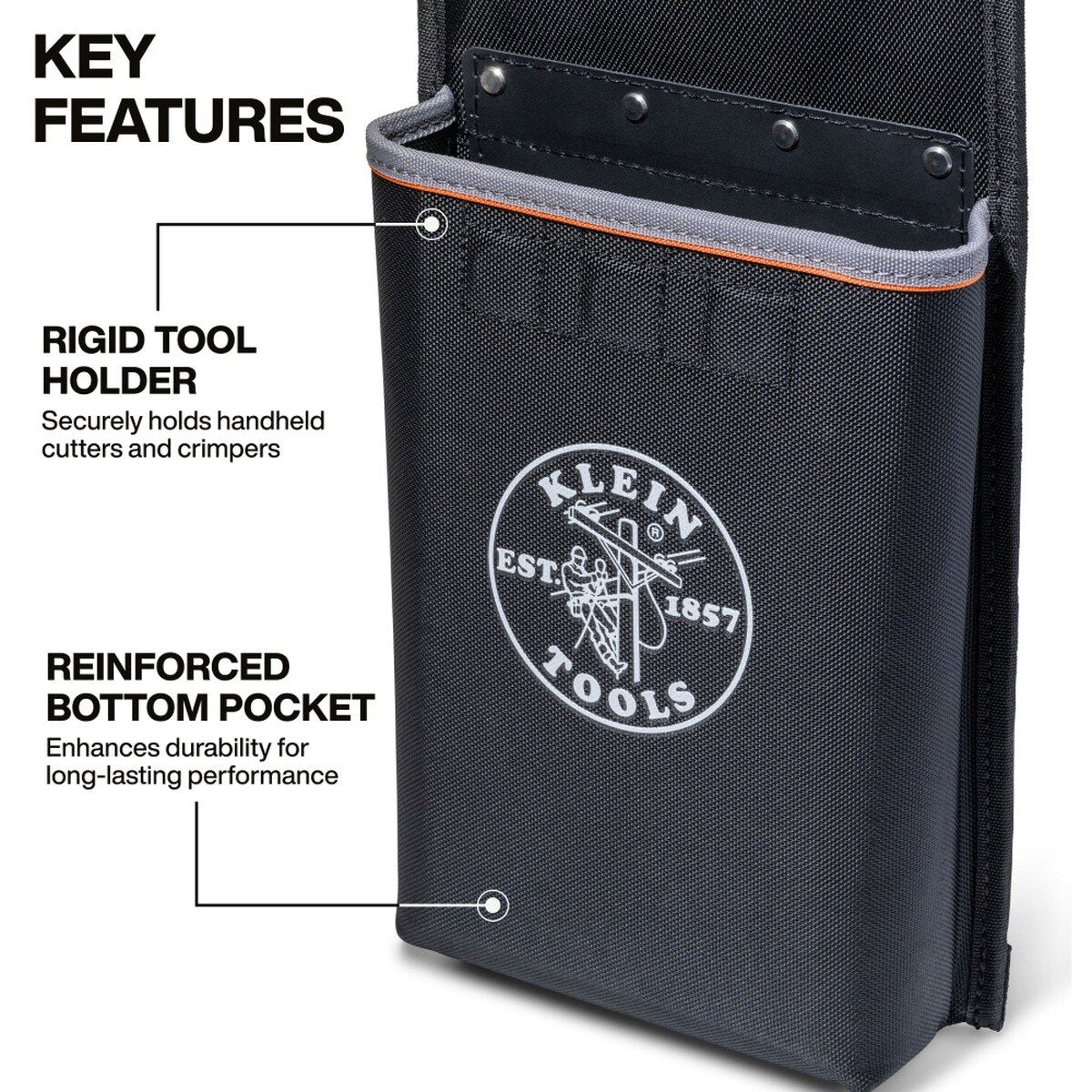 Klein Tools BC533C Crimper Holder for Bucket Work Center Rail System with Magnetic Shield - 2