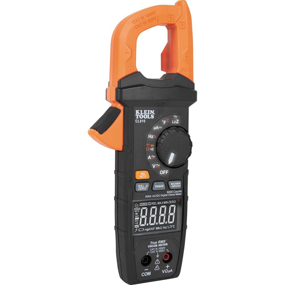Klein CL810 600A AC/DC Auto-Ranging Digital Pro Clamp Meter with Worklight - 2