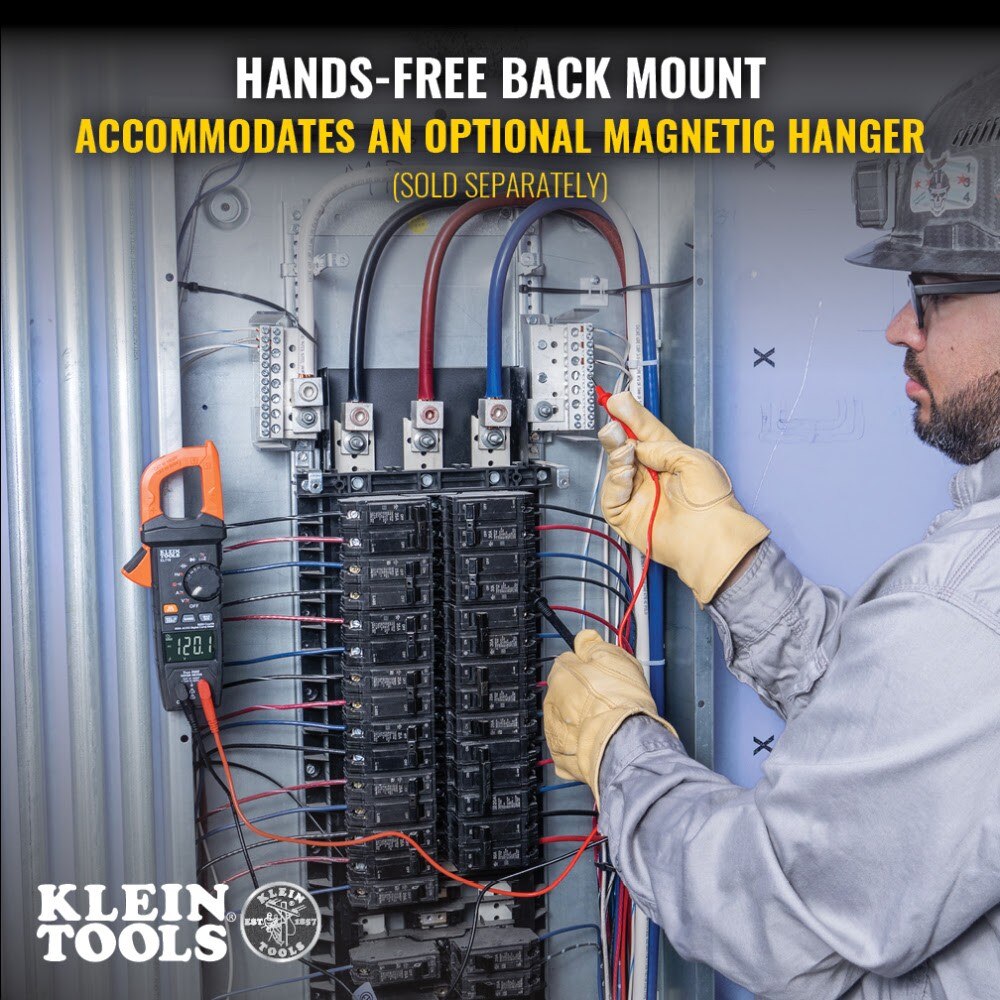 Klein CL810 600A AC/DC Auto-Ranging Digital Pro Clamp Meter with Worklight - 10