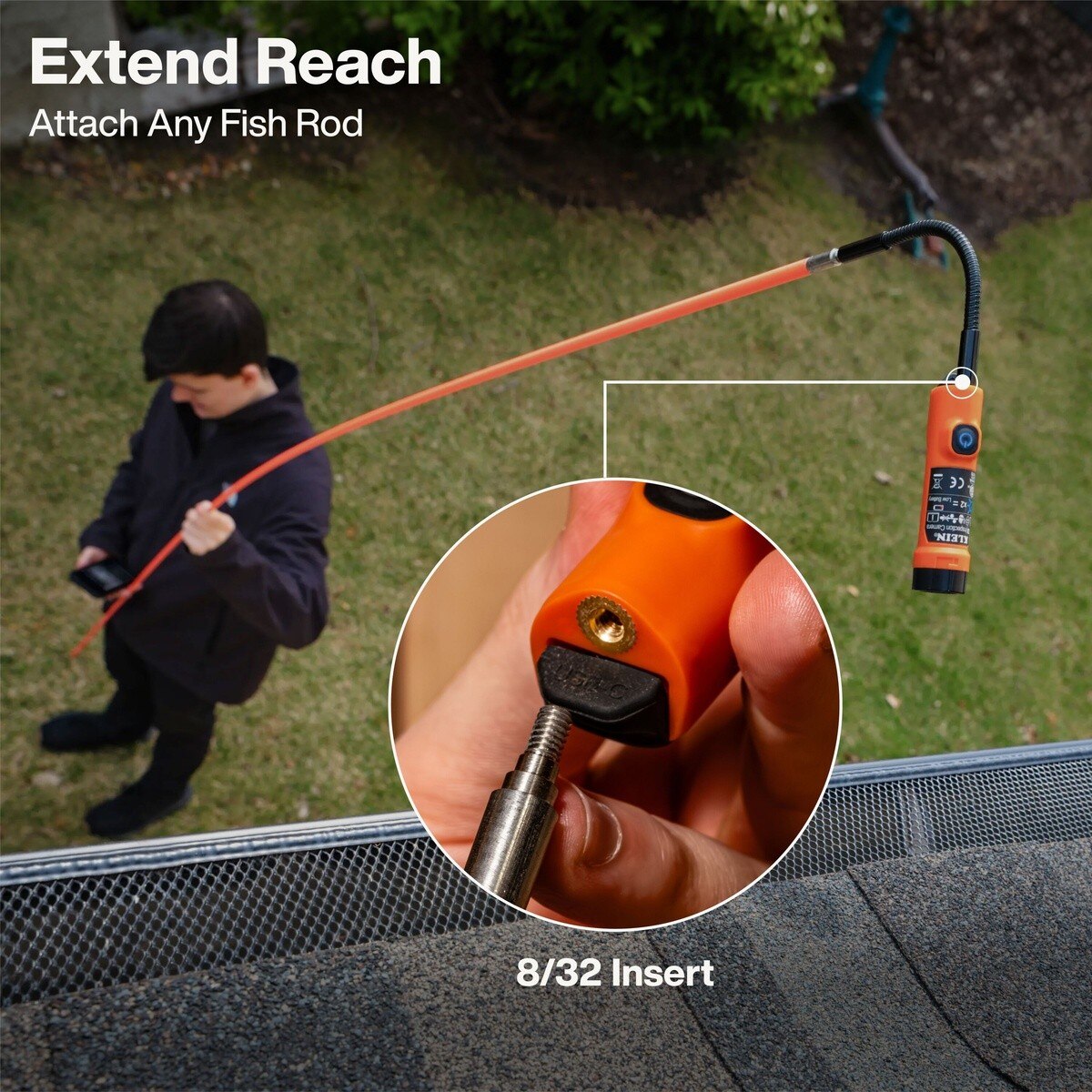 Klein Tools ET30 Compact 3.6" WirelessInspection Camera with 1080p HD WiFi and 4 LED Lights - 6