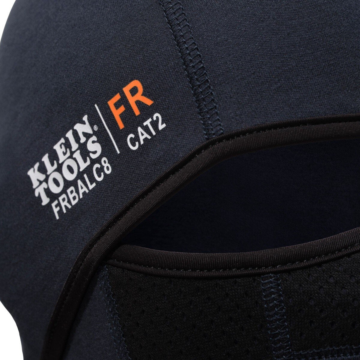 Klein Tools FRBALC8 Flame-Resistant Balaclava, Navy, One Size, 100% Cotton for Heat Retention (1 Pack) - 2