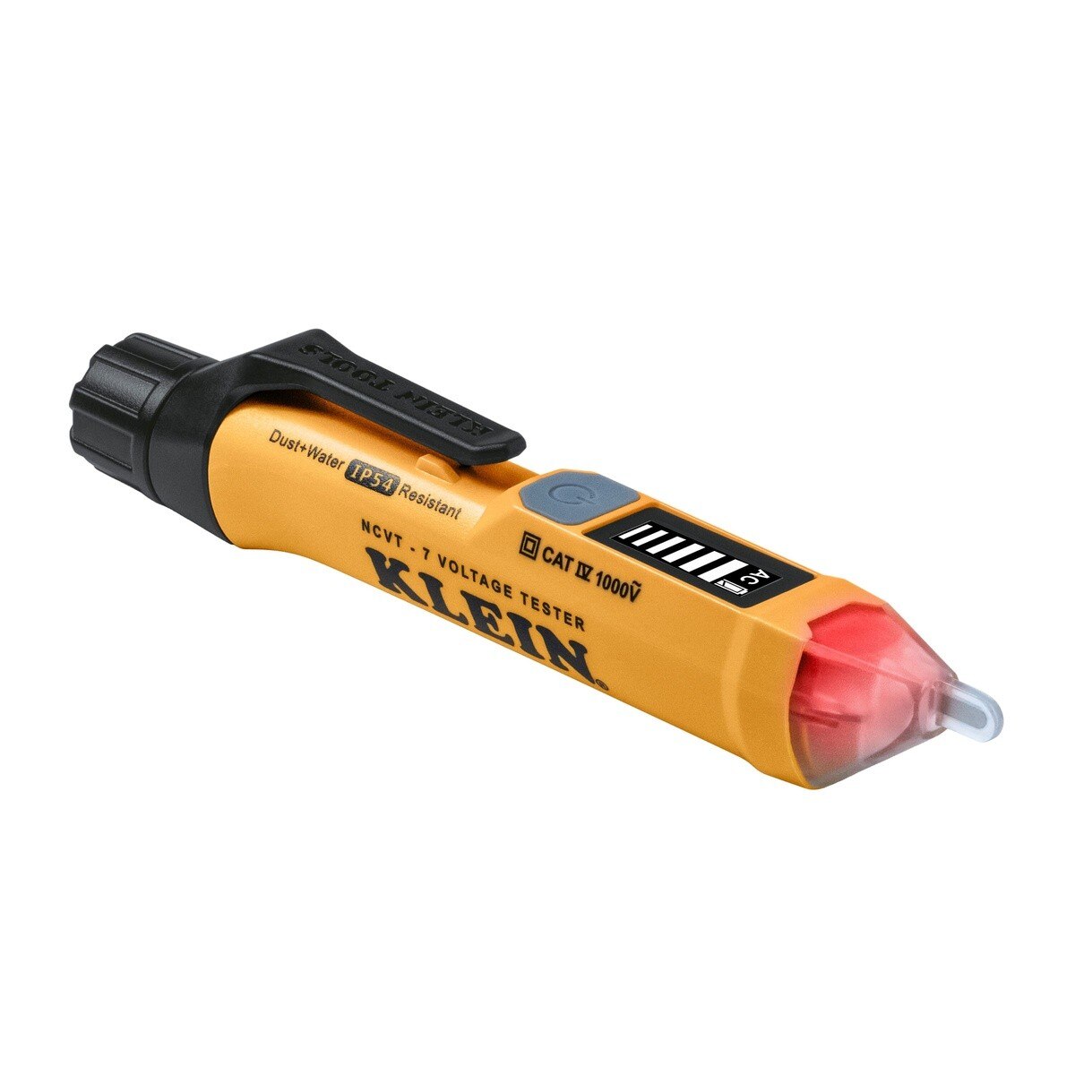 Klein Tools NCVT7 Non Contact Voltage Tester with Signal Strength 12 to 1000V AC (2 AAA Batteries)
