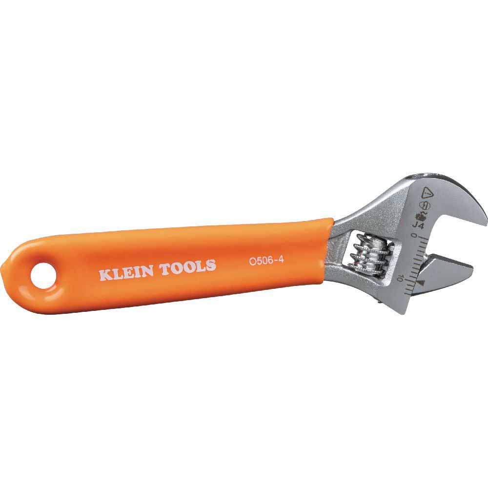 Klein O5064 Extra-Capacity Adjustable Wrench, 4" - 5