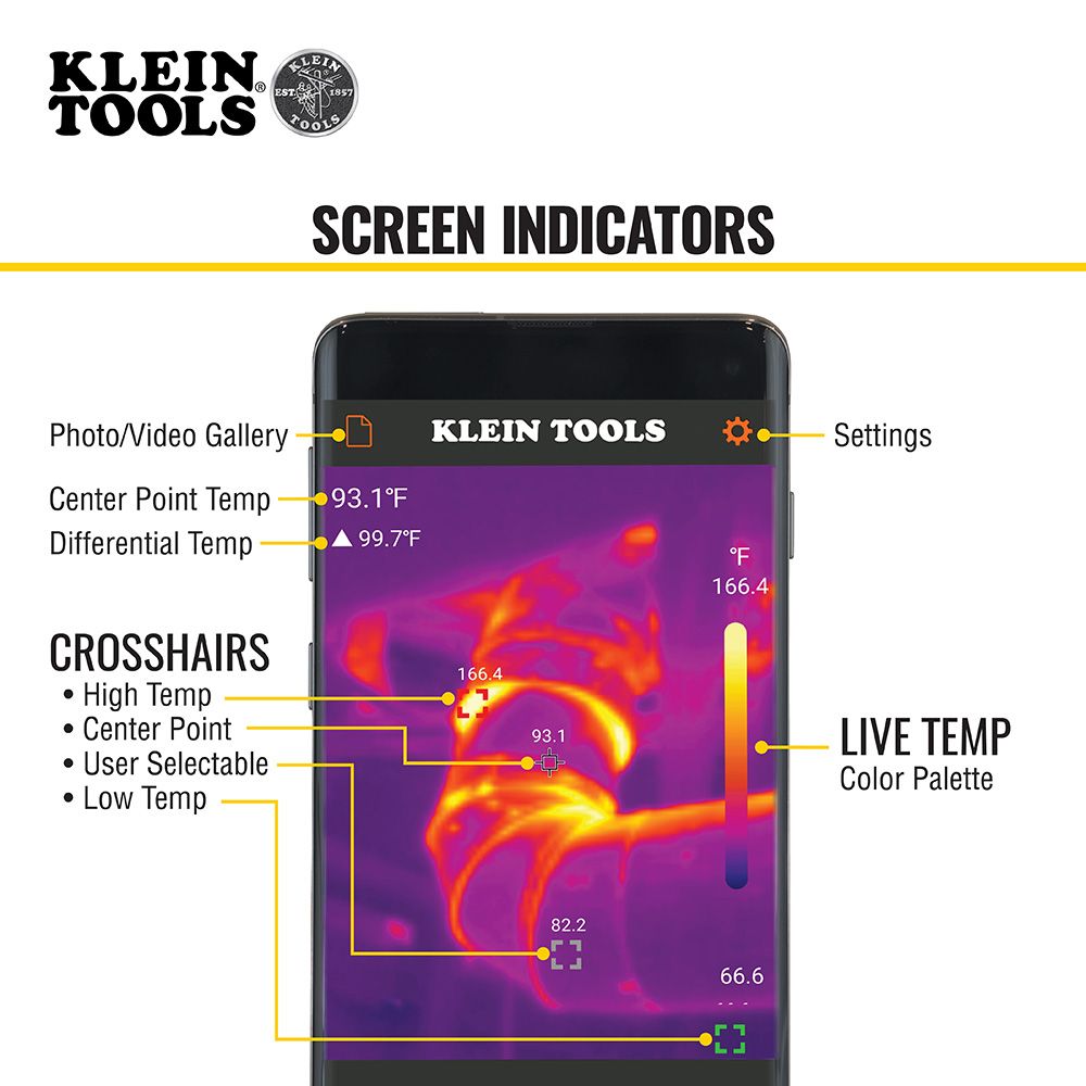 Klein TI220 Thermal Imager for Android Devices - 8