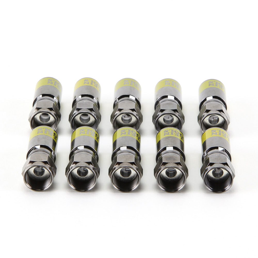 Klein Tools VDV812-606 Universal F Compression Connectors RG6/6Q 10-Pack - 4