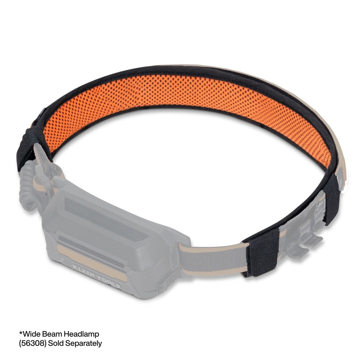 Klein Tools WBHLSWTBND Wide-Beam Headlamp Sweatband Replacement 12" x 3.8" (3 Pack) - 4