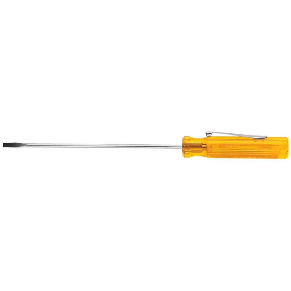 Klein Tools A130-3 Screwdriver, 1/8" Cabinet, Pocket Clip, 3"