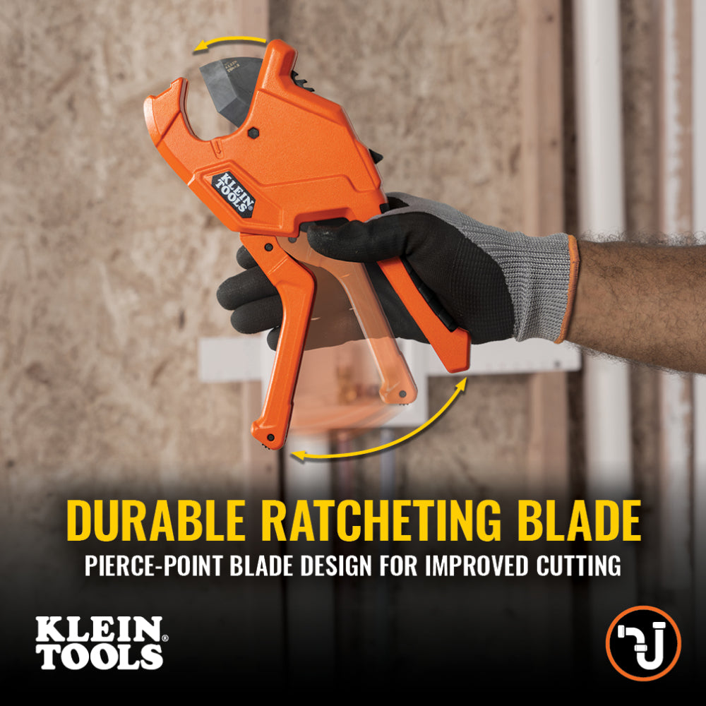 Klein 50044 1-1/4-Inch Precision Ratcheting PVC Pipe Cutter - 4