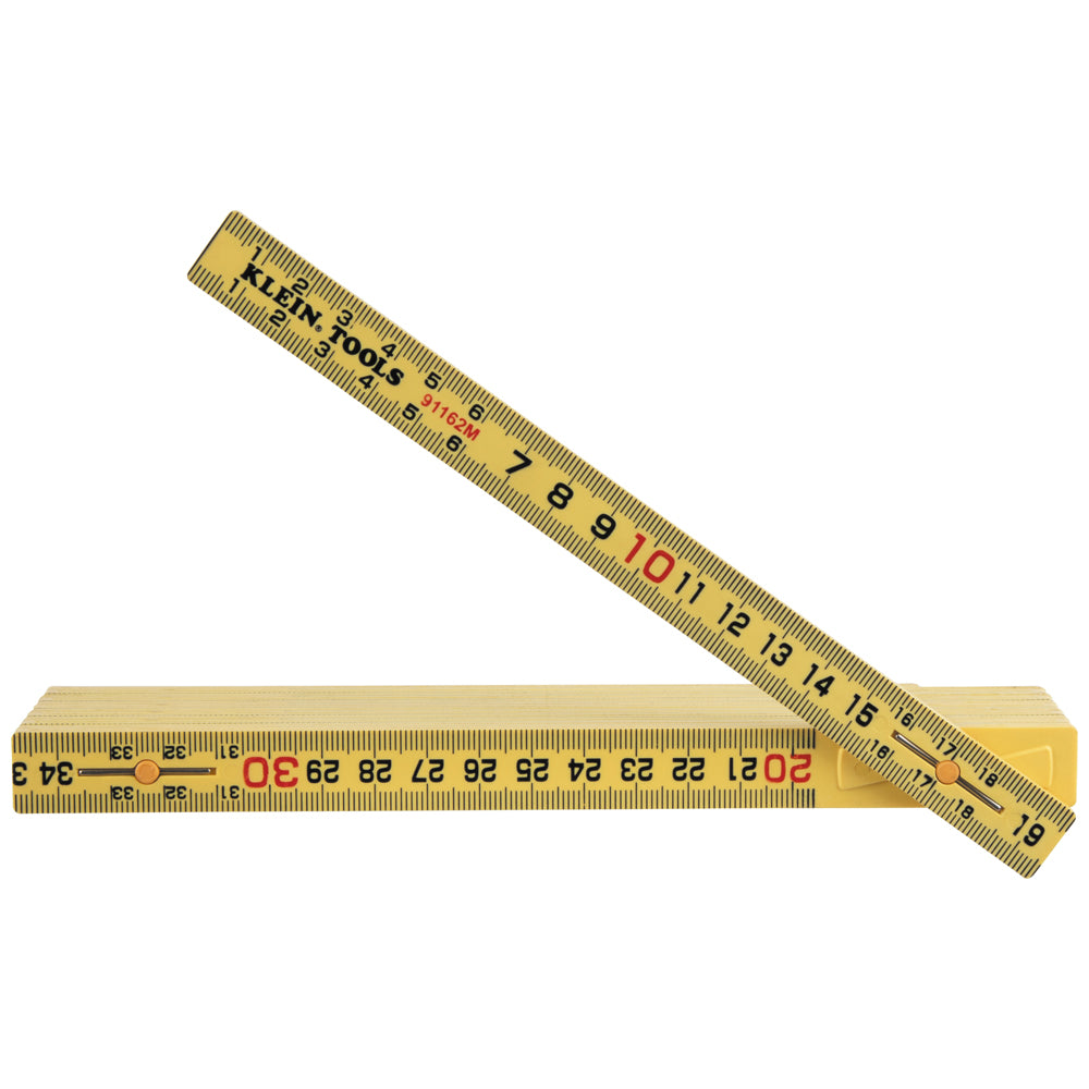 Klein 91162M Fiberglass Folding Ruler, Outside Reading, Metric