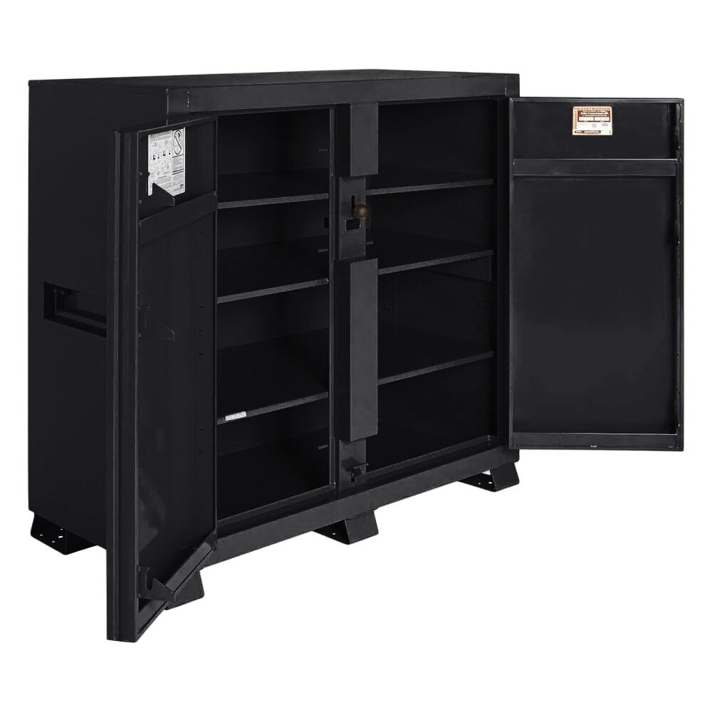 Knaack 139-KL-50NR 60 x 30 x 60", 59.4 cu ft Model 139 Steel Storage Cabinet, Jet Black - 2
