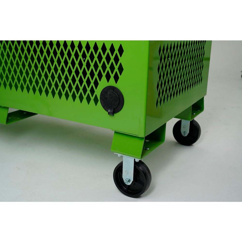 Knaack 139-SK-01-KL 60" W x 30" D x 60" H Model 139-SK-01 Safety Kage Steel Jobsite Cabinet with Padlock - 6