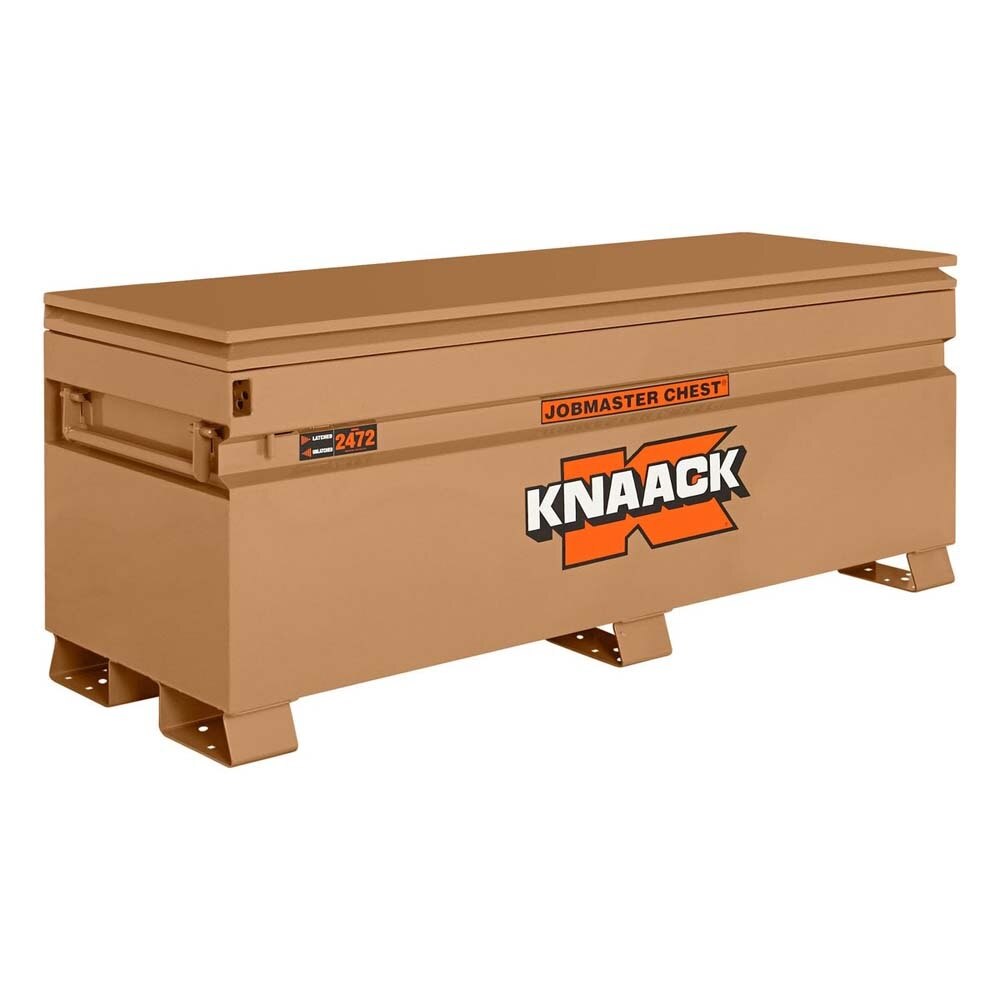 Knaack 2472-KL 72" W x 24" D x 28.25" H, 24.5 cu ft Model 2472 Chest Jobsite Storage Box, Tan