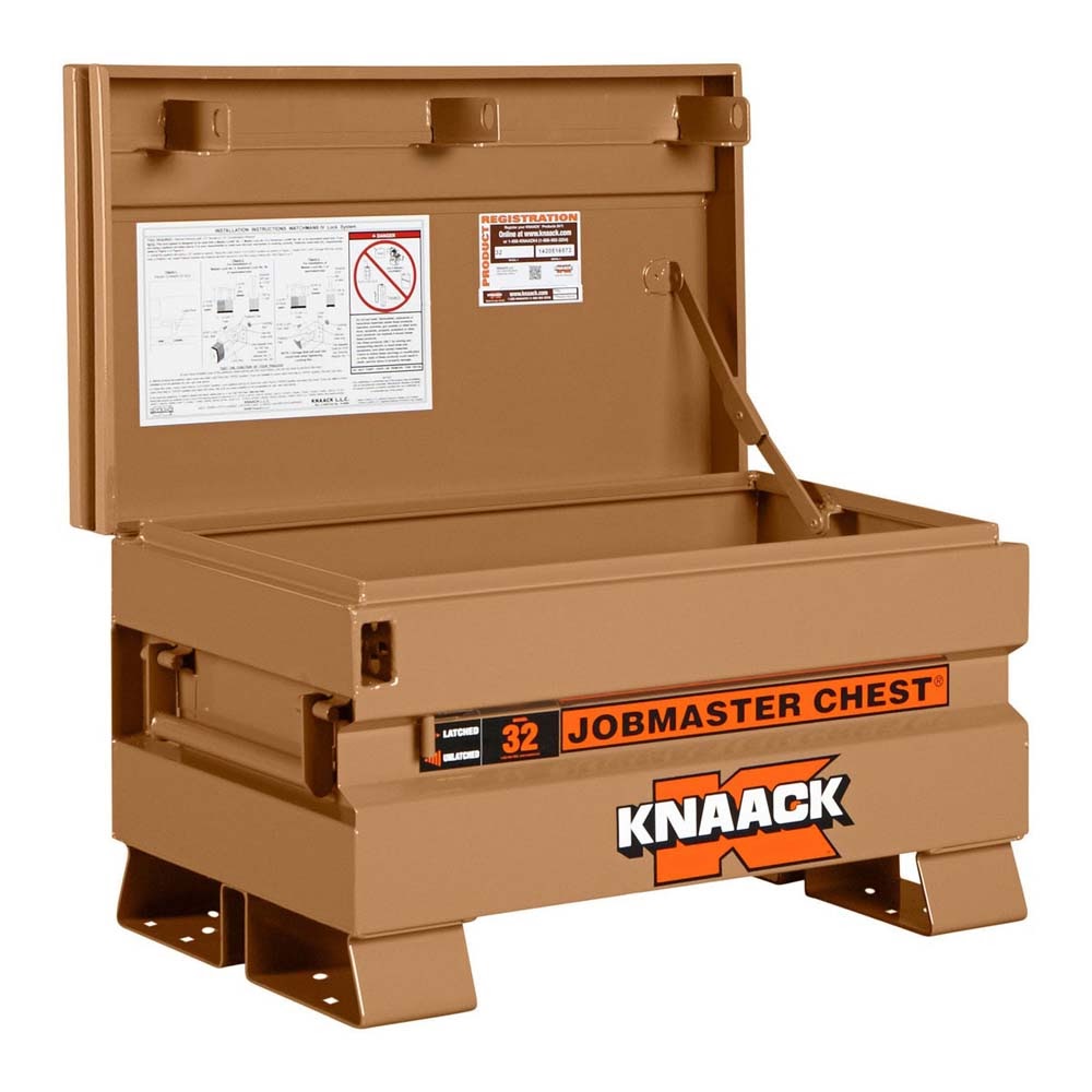 Knaack 32-KL 32" W x 19" D x 19" H, 5 cu ft Model 32 Chest Style Jobsite Tool Box with Padlock - 3