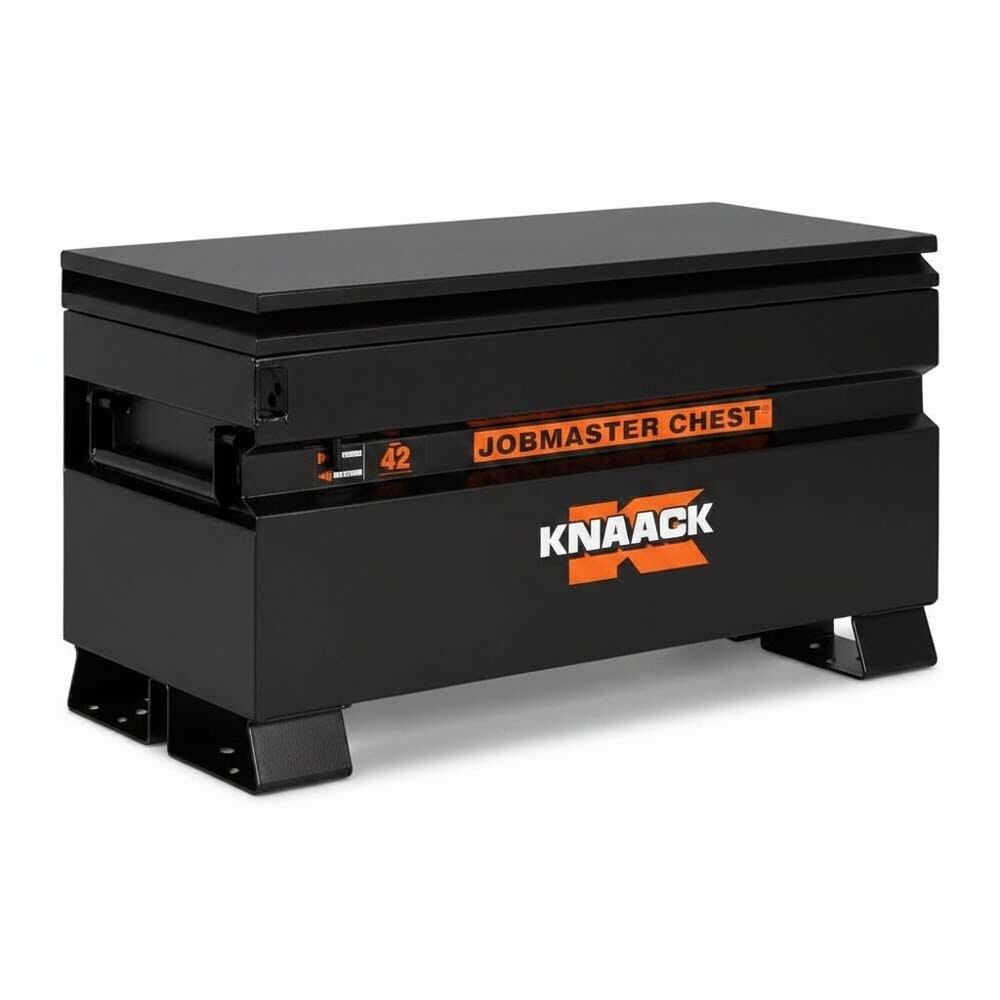 Knaack 42-KL-50NR 42" W x 19" D x 23-3/8" H, 9 cu ft Model 42 Jobmaster Chest-Style Jobsite Box with Padlock - Black