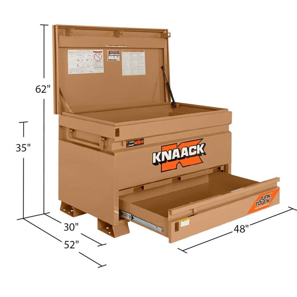 Knaack 4830-D-KL Model 4830-D Chest with Junk Trunk, 17 cu ft w/2 KL - 2