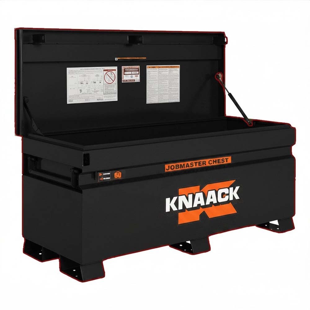 Knaack 60-KL-50NR 60" W x 24" D x 28.5" H, 20.25 cu ft Model 60 Jobmaster Chest Style Jobsite Storage Box - Black - 3