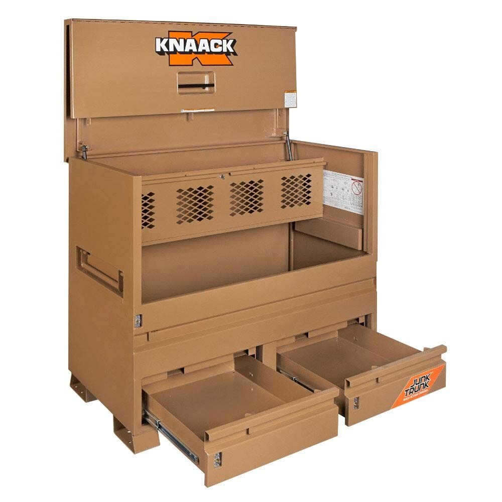 Knaack 89-D-KL 60" x 30" x 49" Model 89-D Piano Box with Junk Trunk Jobsite Storage Box - 3
