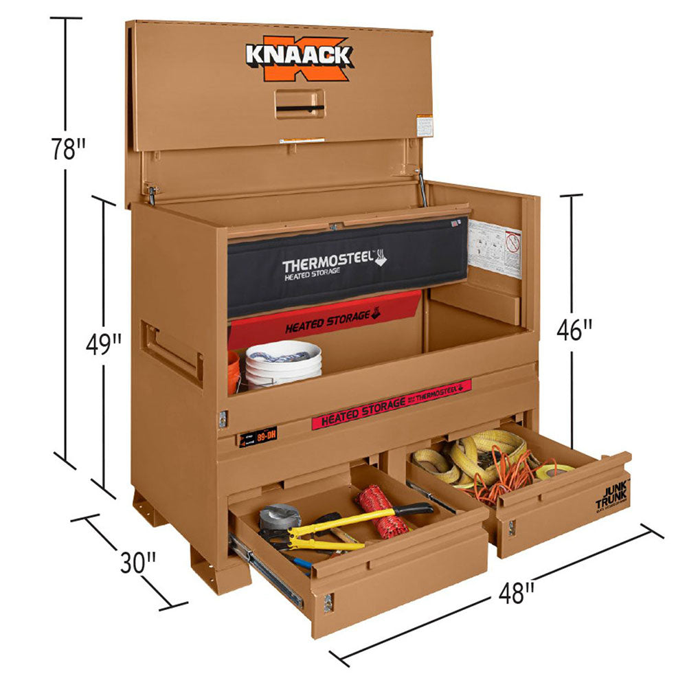 Knaack 89-DH STORAGEMASTER Piano Box with Junk Trunkand ThermoSteel - 3