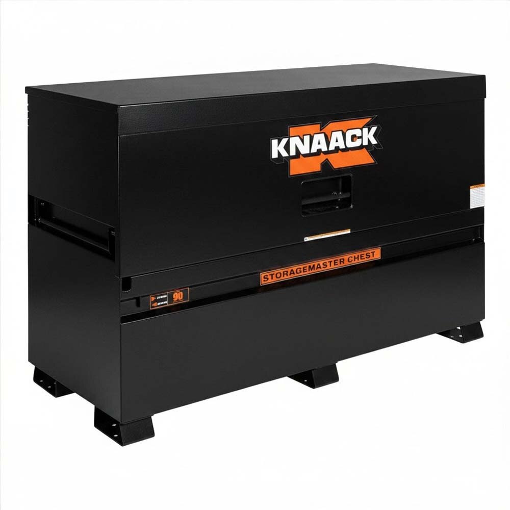 Knaack 90-KL-50NR 72" x 30" x 49", 57.5 cu ft Model 90 Jobmaster Piano Box Steel Jobsite Storage Chest - Black