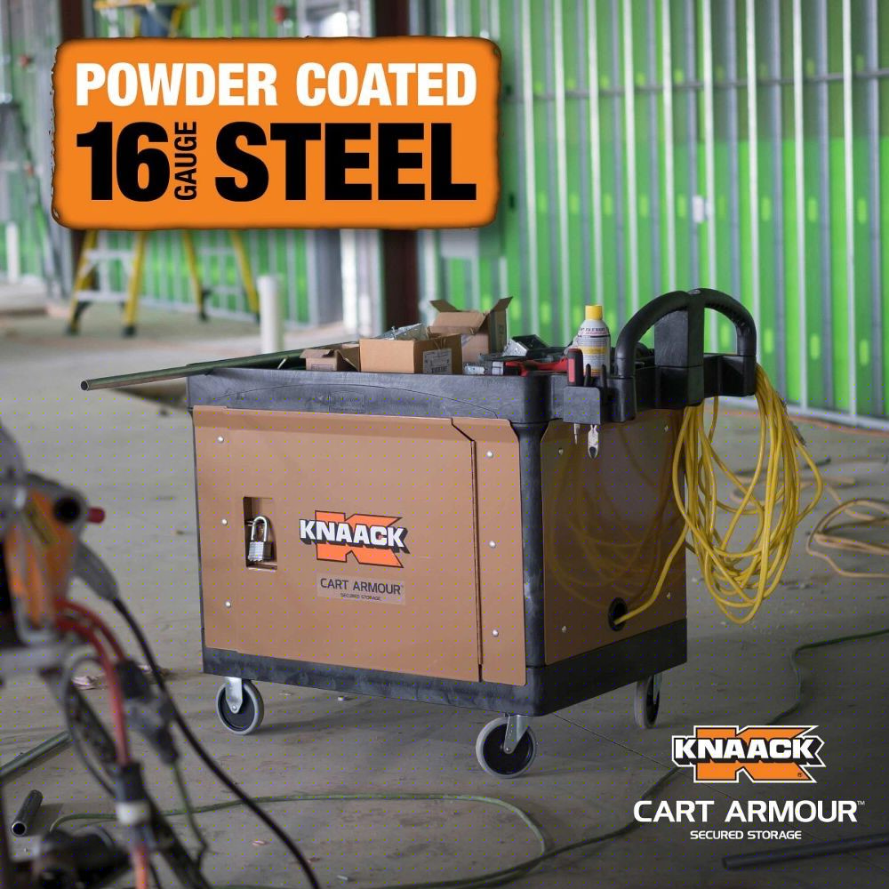 Knaack CA-06 23" x 17.9" x 21.3" Cart Armour Mobile Cart Security Paneling for Suncast PUCSD1937 and PUCHD1937 Utility Carts - 7