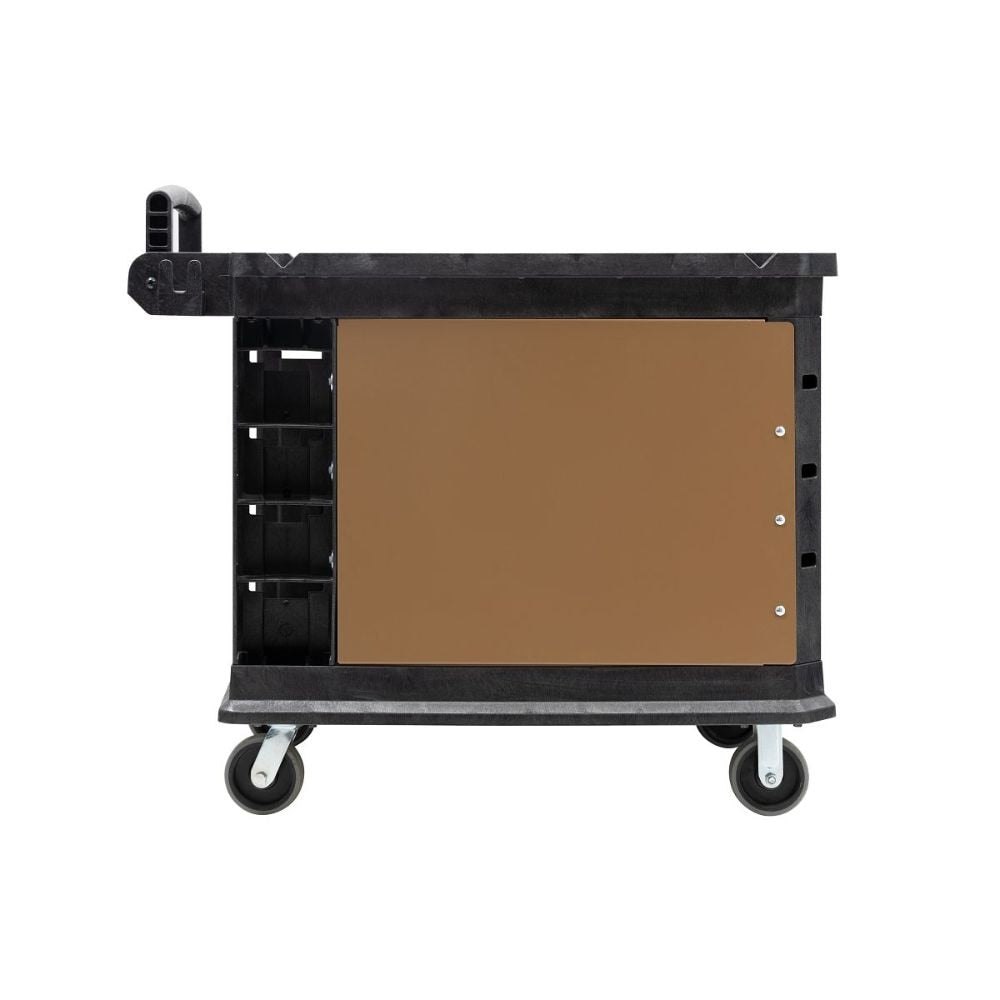 Knaack CA-07 29.9" W x 24.9" D x 21.3" H Cart Armour Mobile Cart Security Steel Paneling for Suncast PUCSD2645 and PUCHD2645 Utility Carts - 3