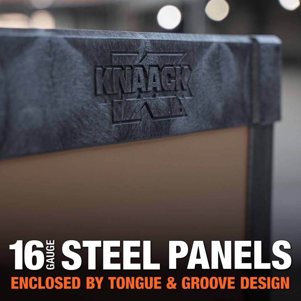 Knaack KAT-01 45.5" x 27" x 37" Armoured Transport Steel Plate Armored Utility Cart 750 lb Load Capacity - 13