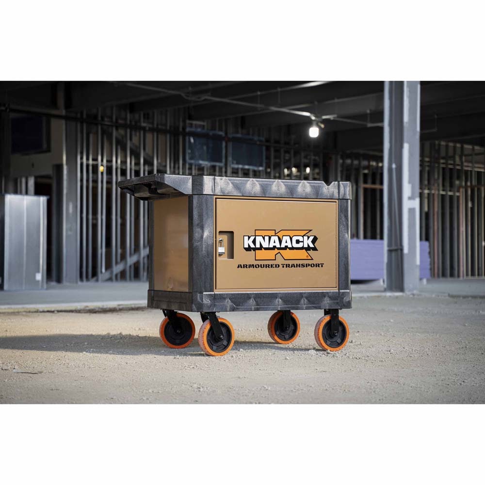 Knaack KAT-01 45.5" x 27" x 37" Armoured Transport Steel Plate Armored Utility Cart 750 lb Load Capacity - 23