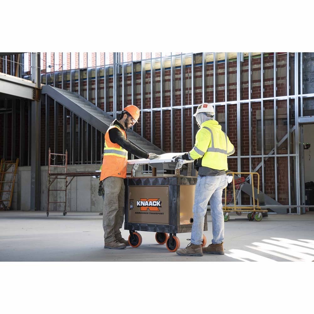 Knaack KAT-01 45.5" x 27" x 37" Armoured Transport Steel Plate Armored Utility Cart 750 lb Load Capacity - 25