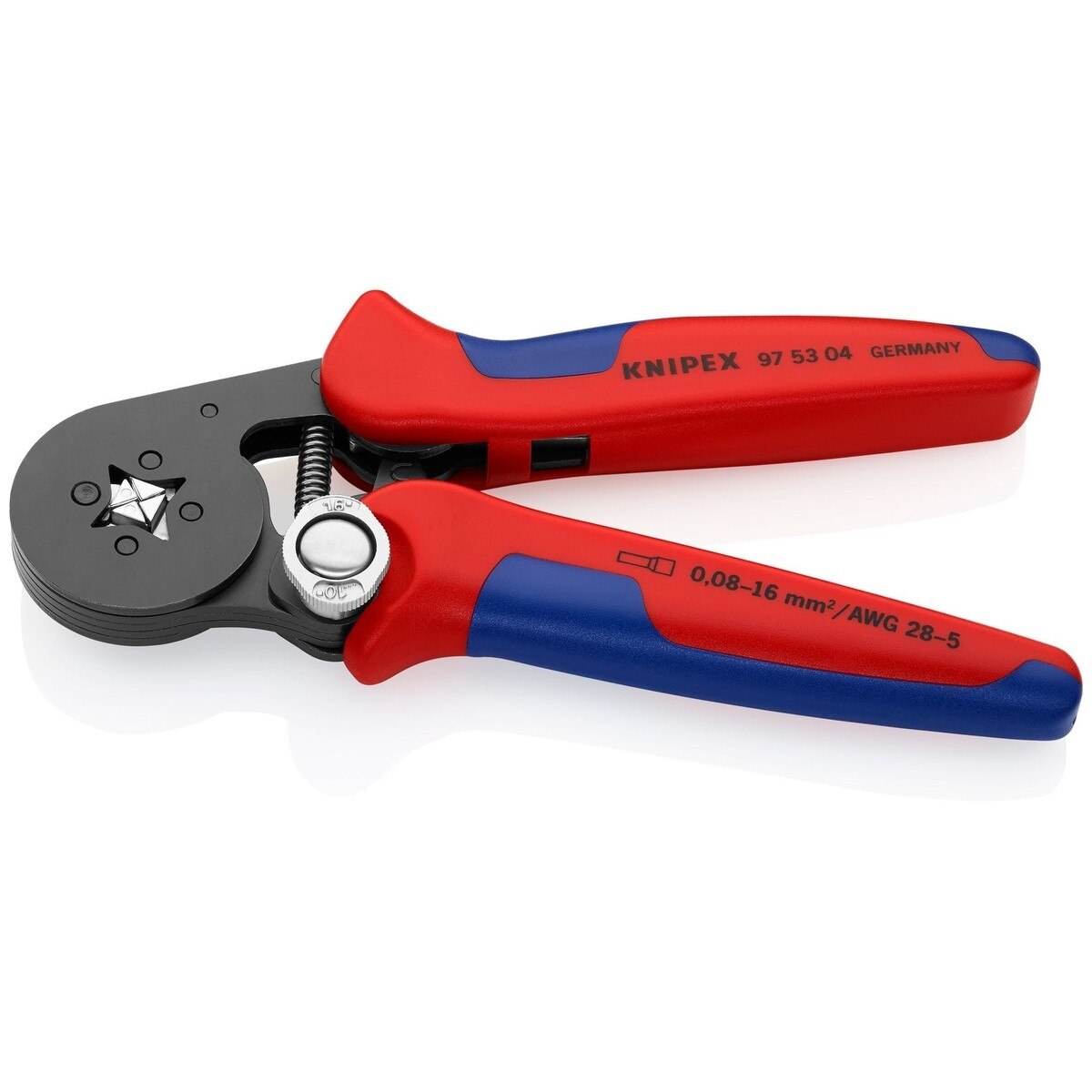 Knipex 97 53 04 7" Self-Adjusting Square Crimping Pliers for Wire Ferrules - 4