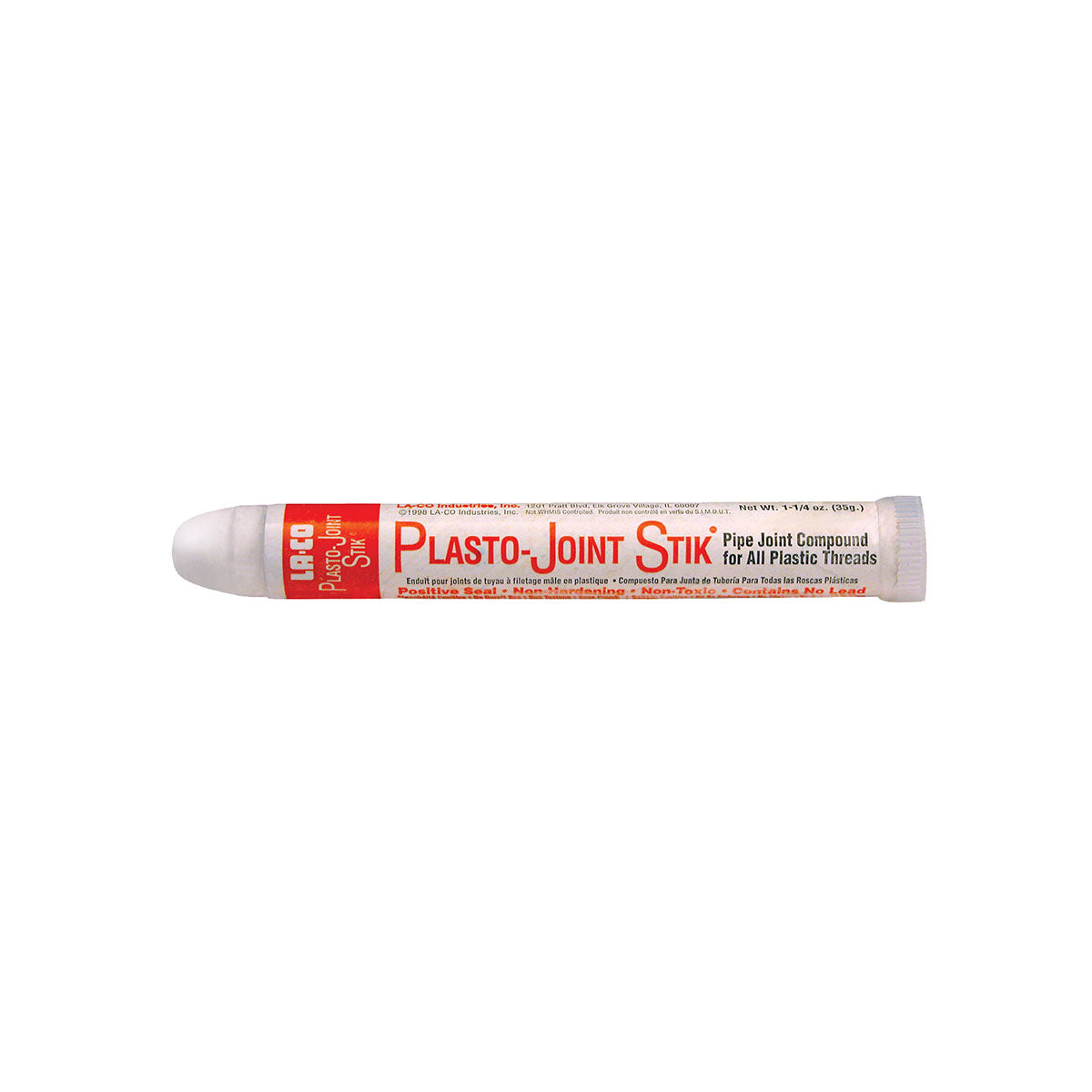 La-Co 11775 Plasto-Joint Stik for plastic pipes, 1-1/4 oz, 144 Pack