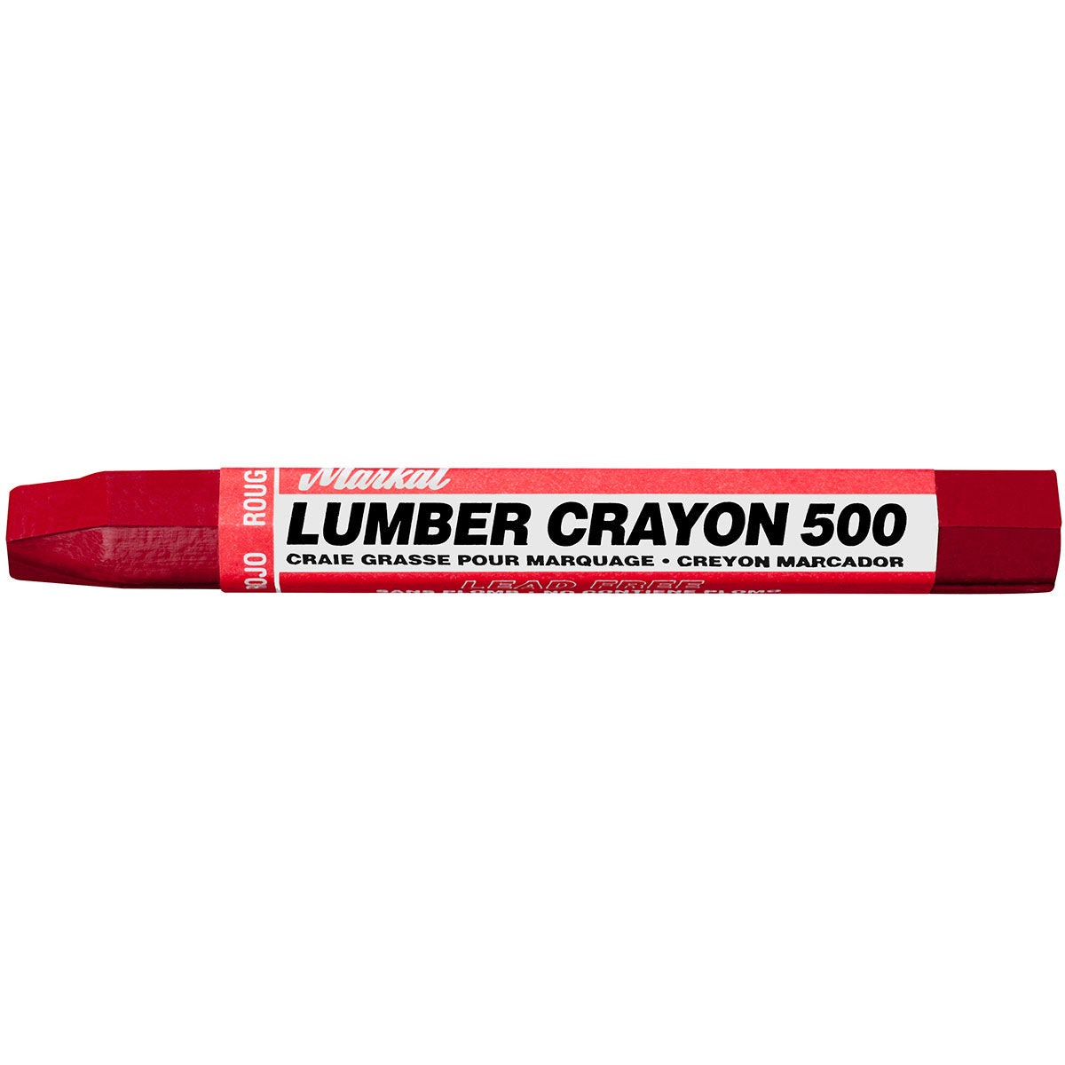 Markal 80322-CS Lumber Crayon 500 , 0.5", Red, 144 Pack