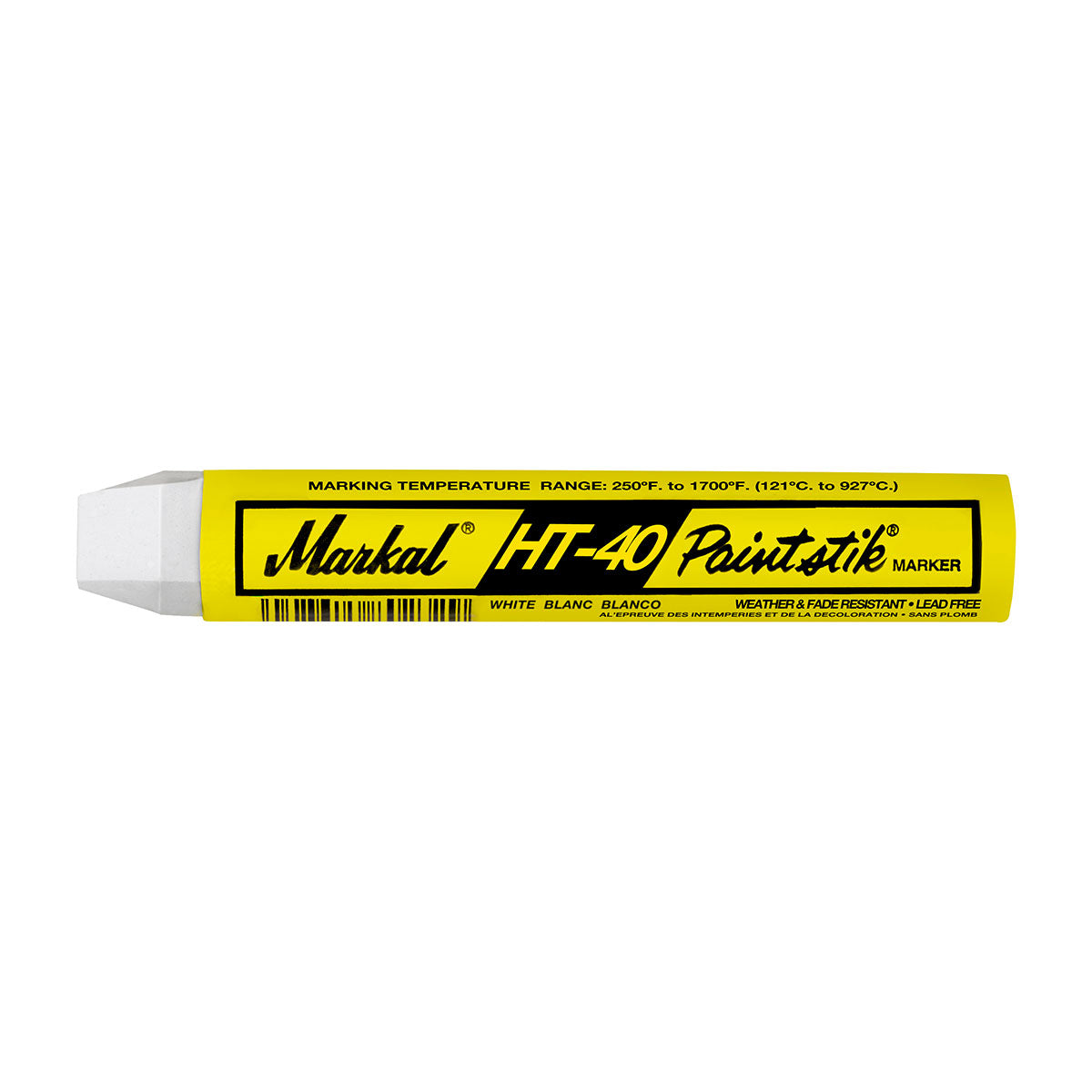 Markal 81610 Hot Steel Marker, King Size: 3/4" x 4-5/8", White, 144 Pack