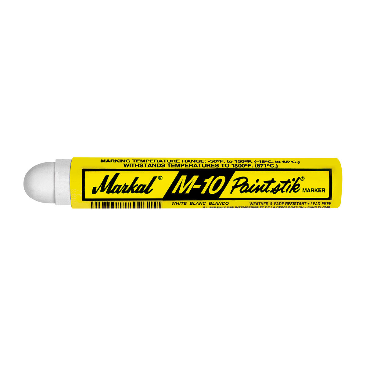 Markal 82020 M 10 Paintstick, 11/16" x 4-3/4", White, 144 Pack