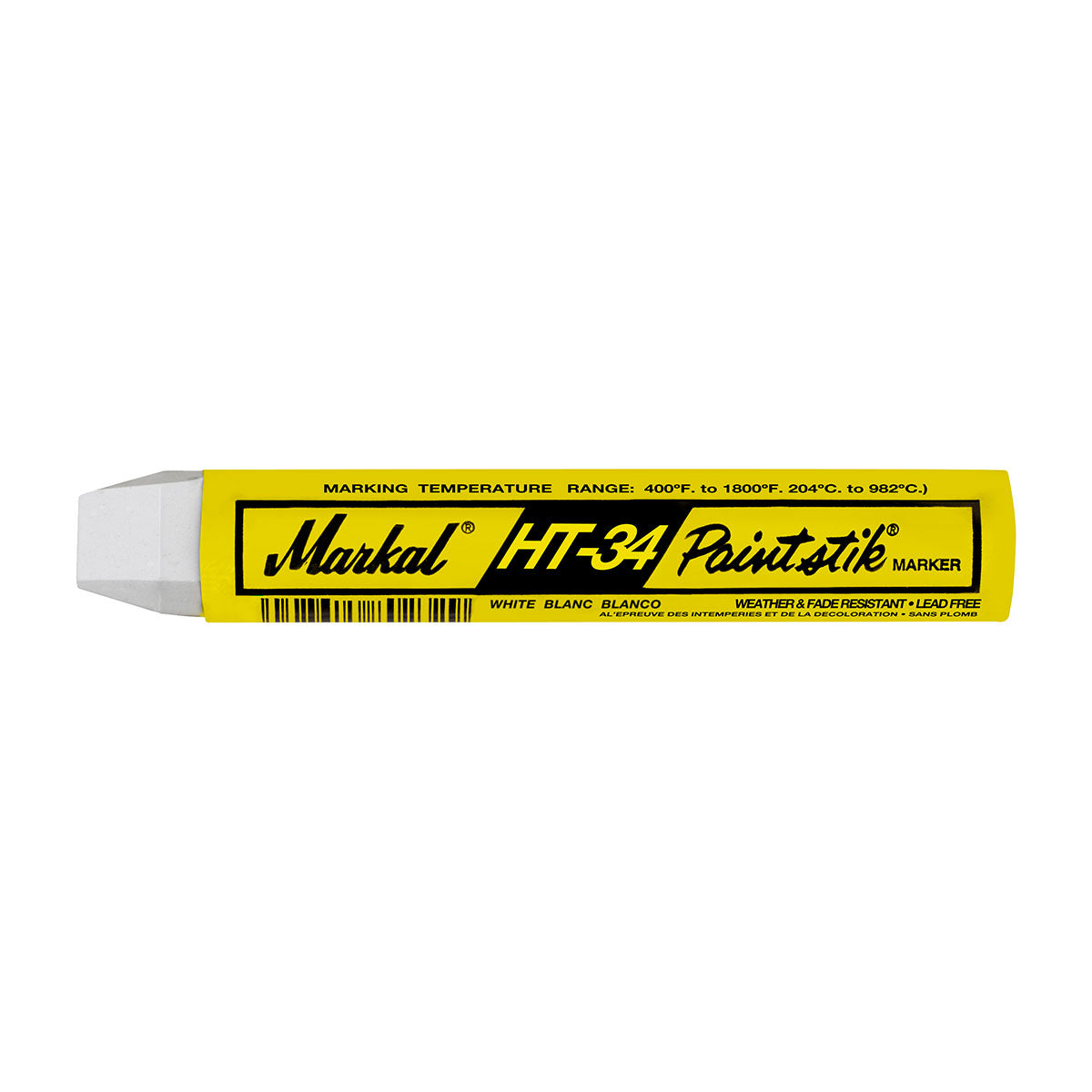 Markal 84710 HT-34 Paintstik, 3/4" x 4-5/8", White, 144 Pack