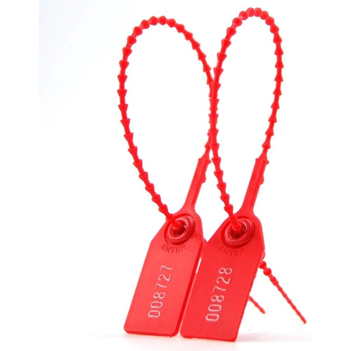 Leadseals SL-06F100 250mm Numbered Plastic Tamper Evident Security Seal Zip Ties for Fire Extinguishers (100 Pack) - 3