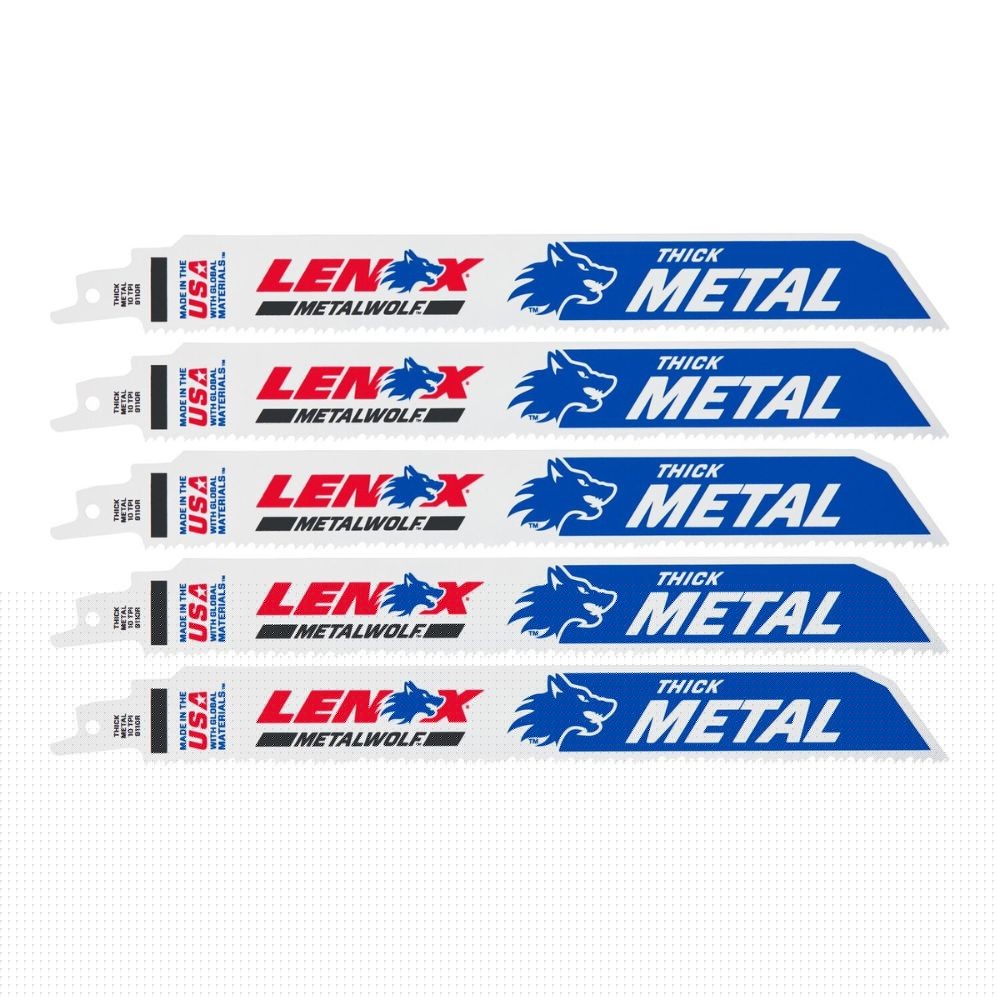 Lenox 201769110R METALWOLF 9 in. 10 TPI WAVE EDGE Reciprocating Saw Blade (5 PK)